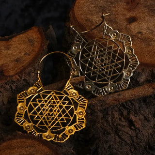 Sri Yantra Earrings