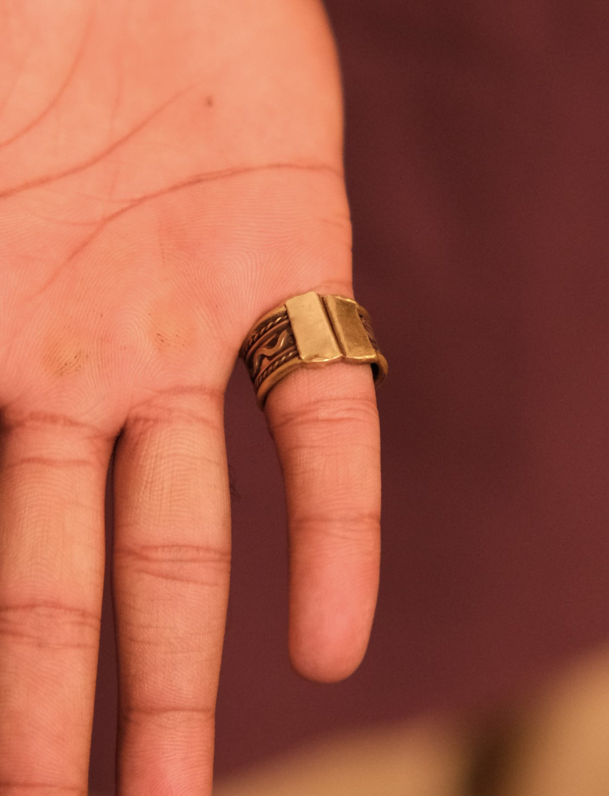 Boho Tribal Ethnic Mystic Rune Ring