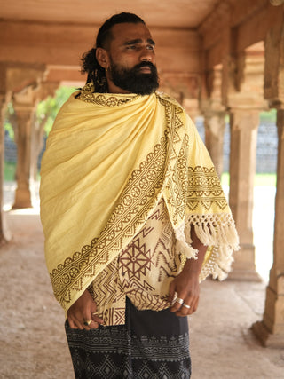 Suryan Tribal Handloom Cotton Shawl