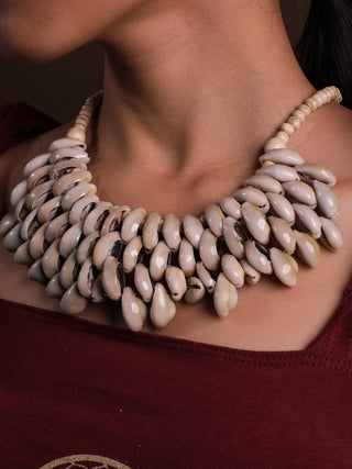 Ujjain  shell Necklace
