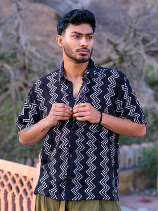 Zigzag  Baggy Shirt