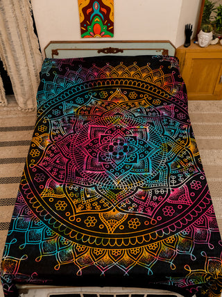 Trippy Mandala Bed sheet