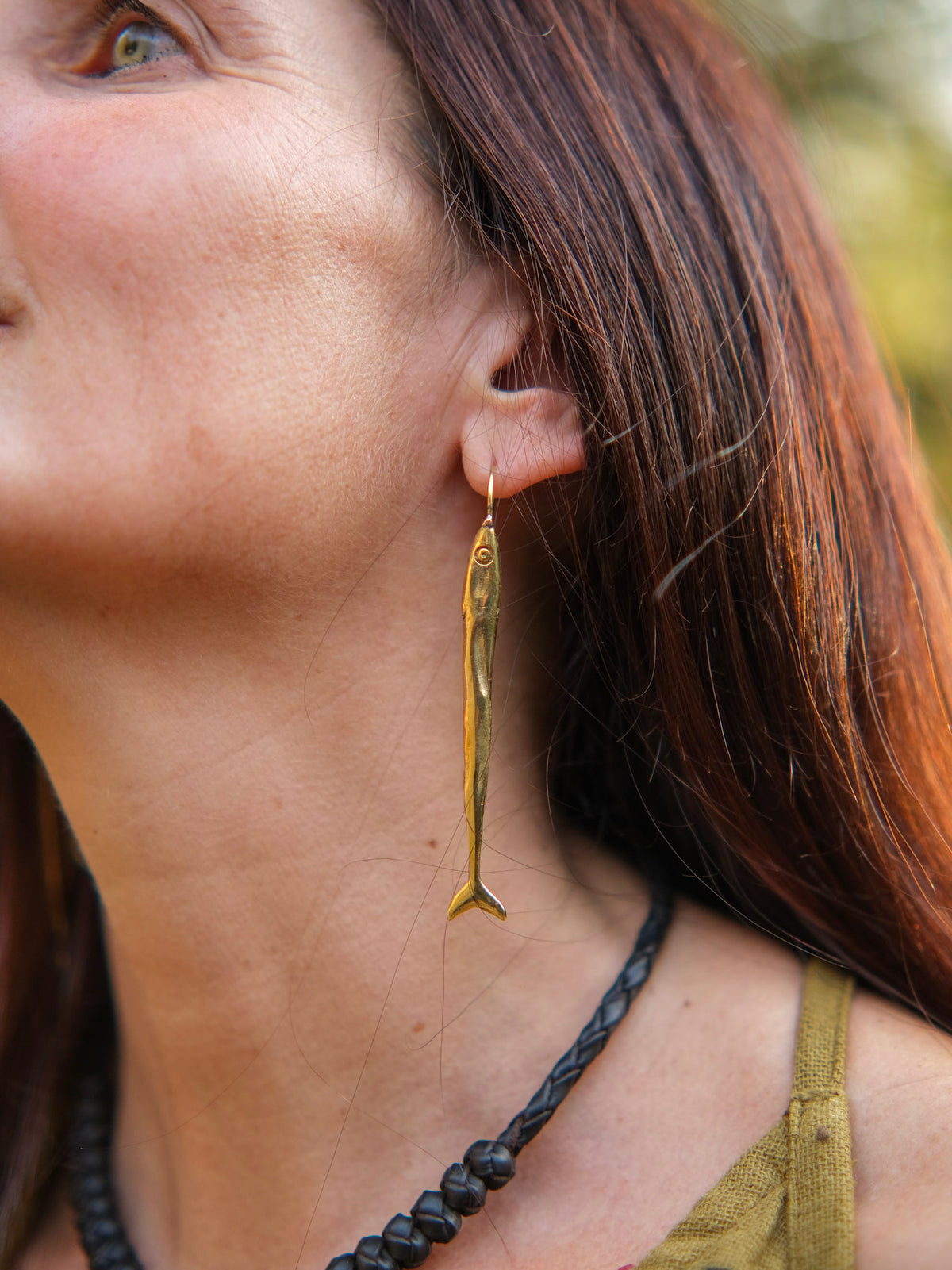 Boucles d'oreilles pendantes Poisson doré