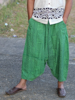Dhoti Pants with Boho Block Print
