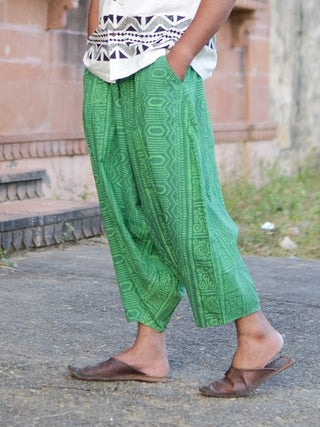 Dhoti Pants with Boho Block Print
