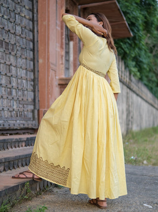 Marigold Bloom Wrap Dress