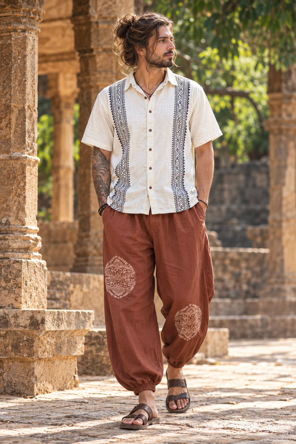 Chemise Gambheera Manches Courtes