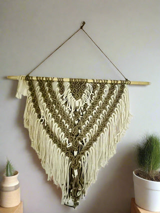 Solar macrame   wall hanging