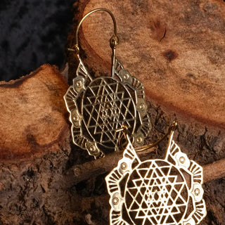 Sri Yantra Earrings