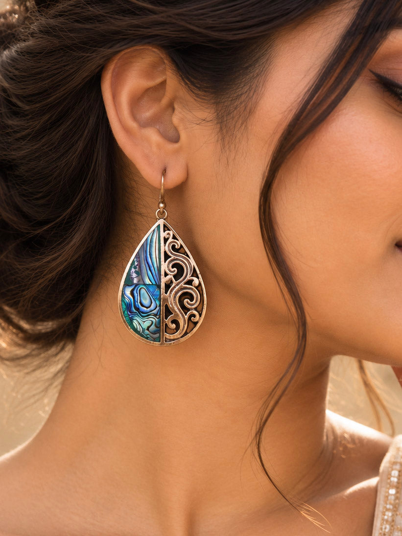 Neelra Filigree Drop Earrings