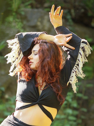 Swan wrap top - Crystal Heal