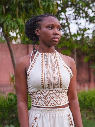 Yoruba Crop-top - Crystal Heal