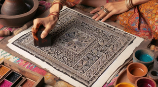 Unleash the magic behind timeless Rajasthani Bagru hand block print - Crystal Heal