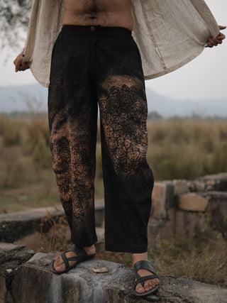 Agni Mandala Hand-Printed Boho Pants
