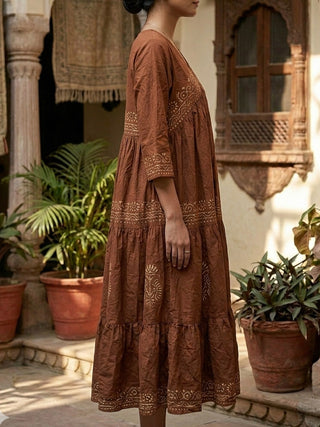Rustic Mocha Dress