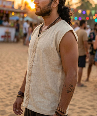Nomad Sand Slub Vest