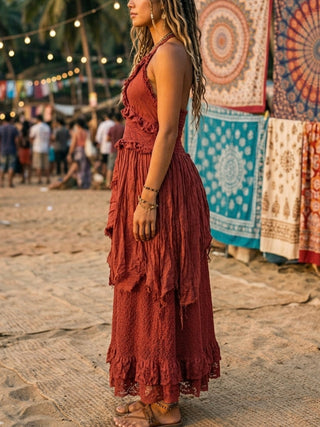 Rust Ember Nomad Maxi Dress