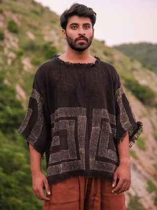 Ananta Boho Hand Block Print Oversized T-Shirt