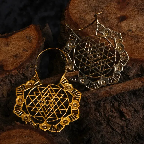Sri Yantra Earrings