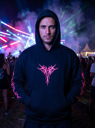 Neon Pulse UV Reactive Hoodie