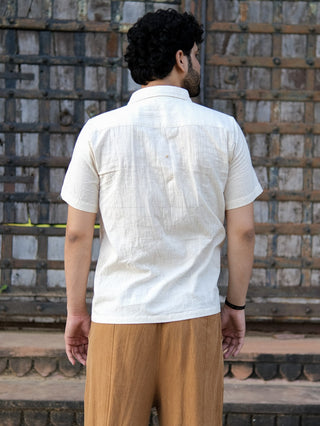 Zenith Shirt Shirt with Black Tribal Block Print