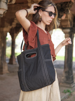 Nomad Cotton  Boho Tote Bag