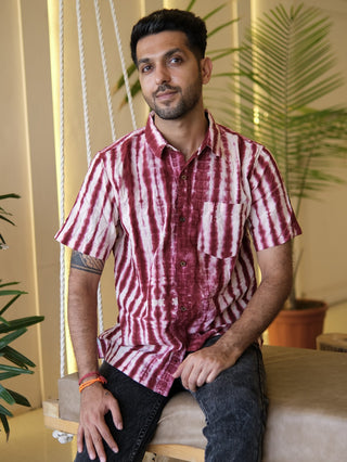 Boho Tie-Dye Cotton Shirt