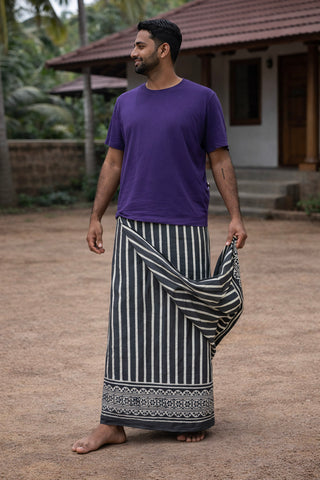Dhara Stripe Dhoti