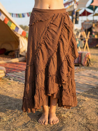 Elowen Layered Wrap Skirt