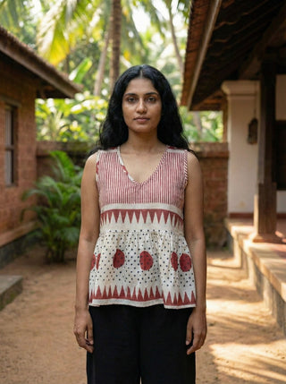 Terra Peplum Crop Top