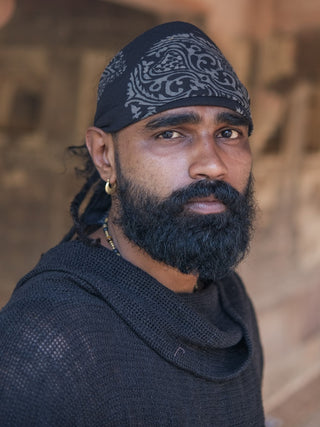 Dravya Handblock Cotton Boho Tribal Bandana