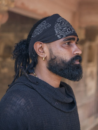 Dravya Handblock Cotton Boho Tribal Bandana