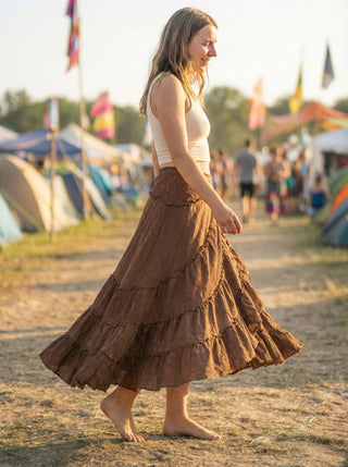 Elowen Layered Wrap Skirt