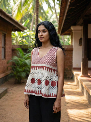 Terra Peplum Crop Top