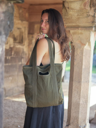 Nomad Cotton  Boho Tote Bag