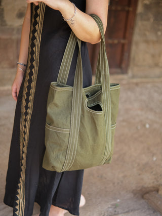 Nomad Cotton  Boho Tote Bag