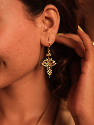 Lotanika Brass Earrings