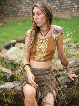 AARNA TRIBAL HALTER TOP