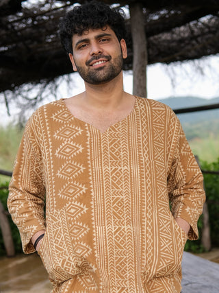 Tribal Block Print Cotton Kurta