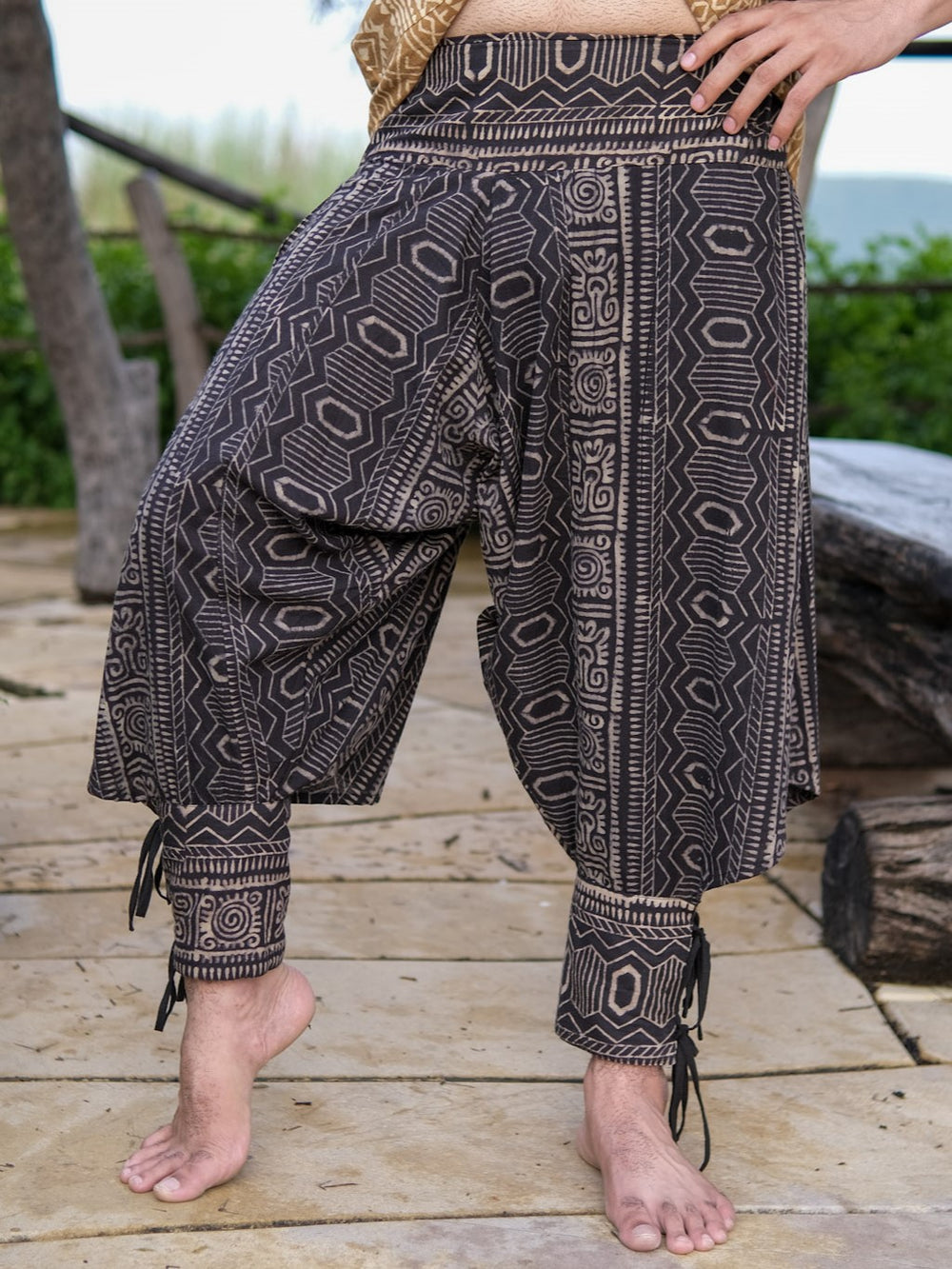 Tribal Print Cotton Harem  Pants