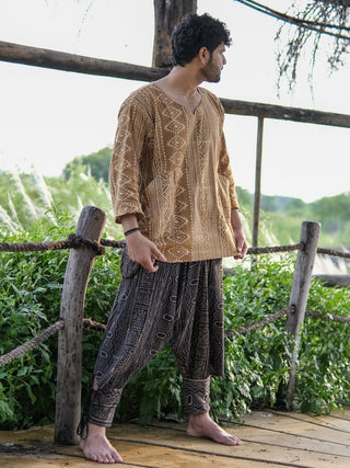 Tribal Print Cotton Harem  Pants