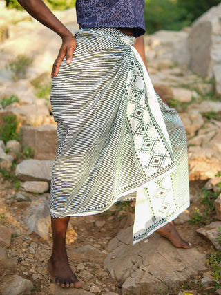 Beach Tribal Handblock Cotton Sarong Wrap