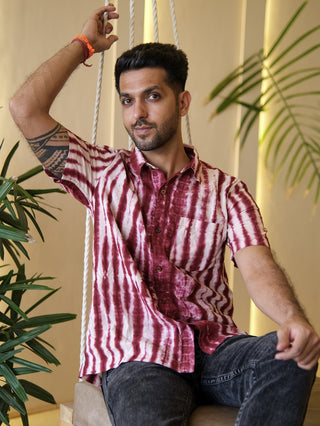 Boho Tie-Dye Cotton Shirt
