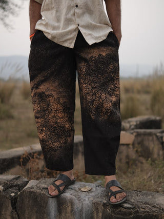 Agni Mandala Hand-Printed Boho Pants
