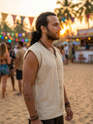 Nomad Sand Slub Vest