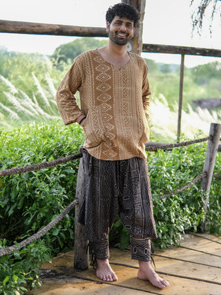 Tribal Block Print Cotton Kurta