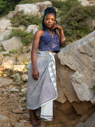 Beach Tribal Handblock Cotton Sarong Wrap