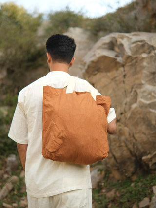 Aarav Rust Canvas Tote Bag