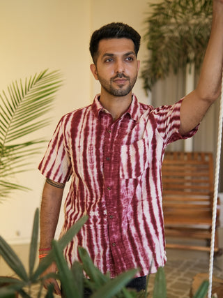 Boho Tie-Dye Cotton Shirt