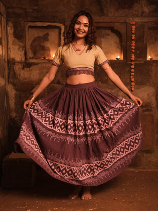 kanyaka  Cotton Lehenga Set